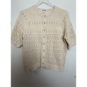 Boden Beige Knit Cardigan
